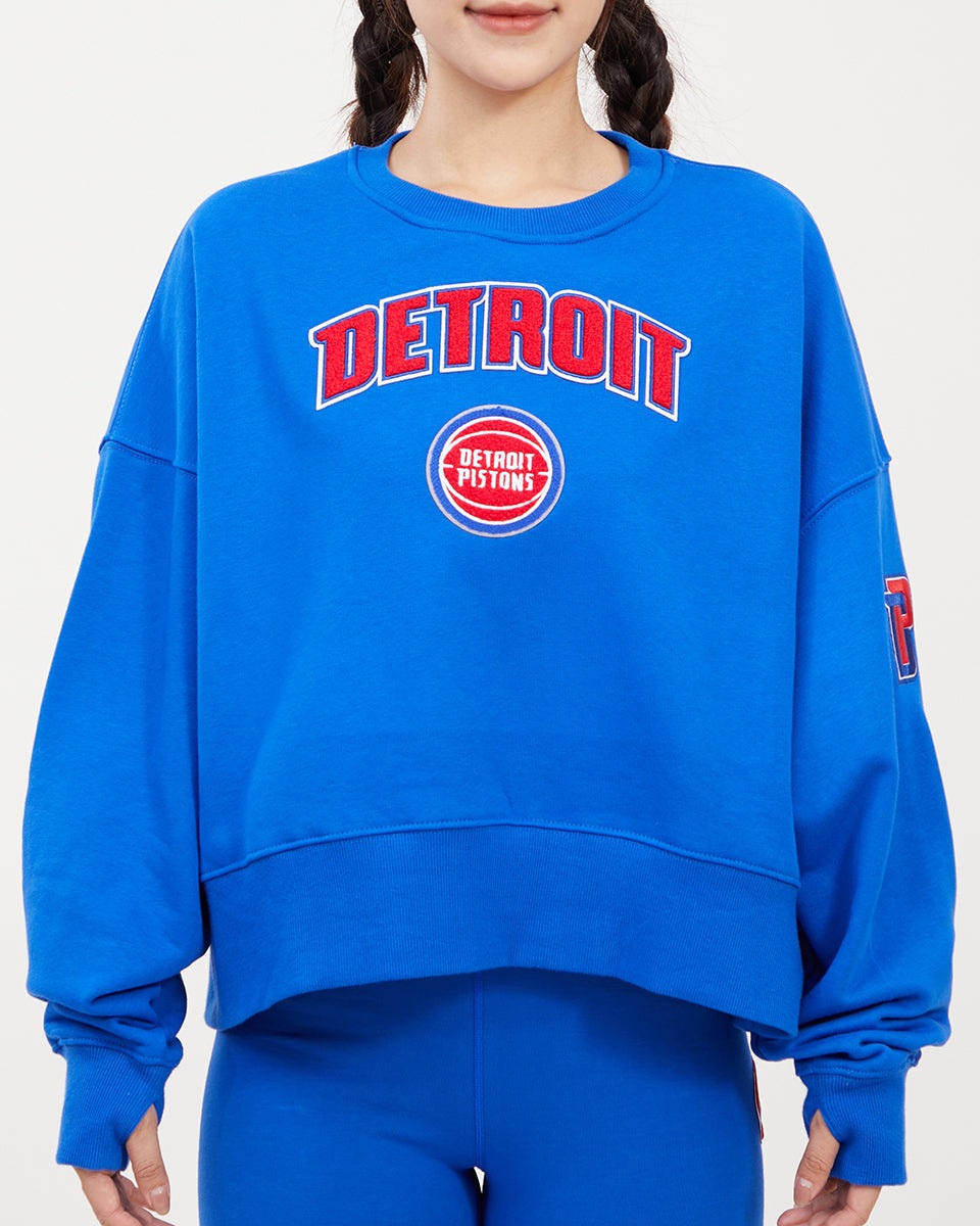 NBA DETROIT PISTONS CLASSIC CHANDAIL À COL ROND POUR FEMME (BLEU ROYAL)