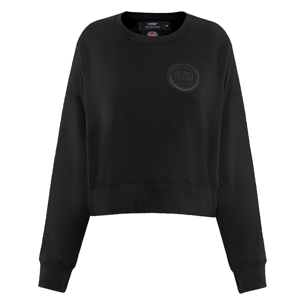 NBA DETROIT PISTONS NEUTRAL WOMEN'S CREWNECK (BLACK)
