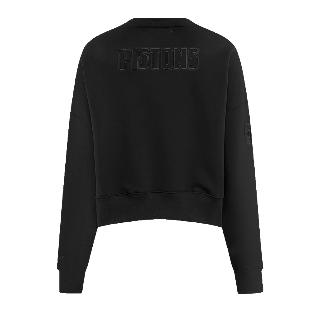 NBA DETROIT PISTONS NEUTRAL WOMEN'S CREWNECK (BLACK)