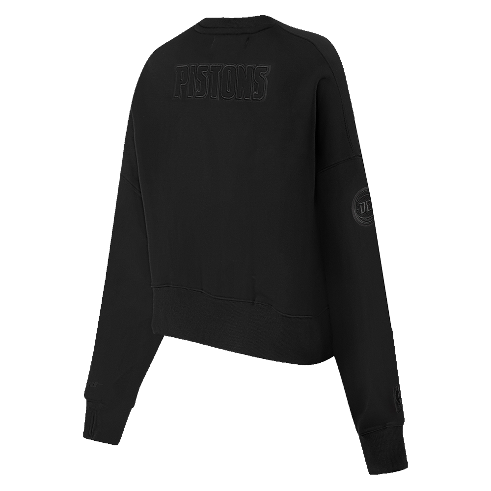 NBA DETROIT PISTONS NEUTRAL WOMEN'S CREWNECK (BLACK)
