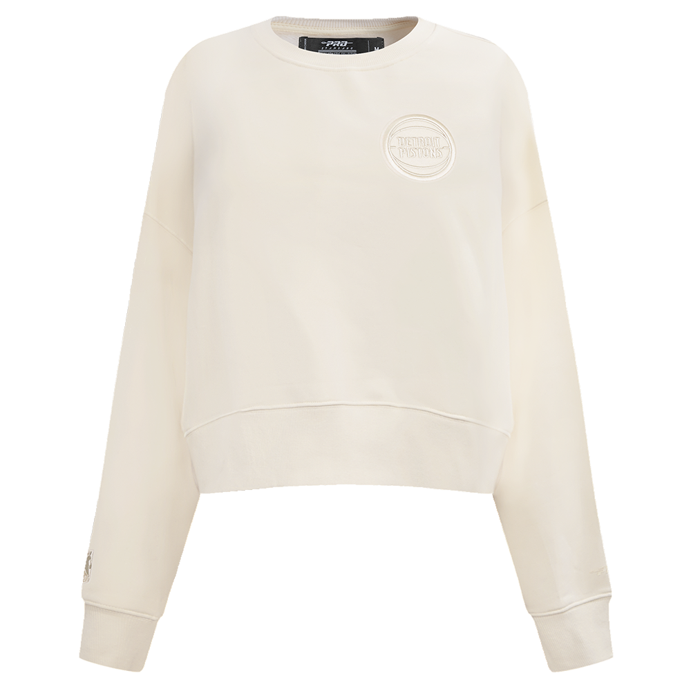 NBA DETROIT PISTONS NEUTRAL WOMEN'S CREWNECK (EGGSHELL)