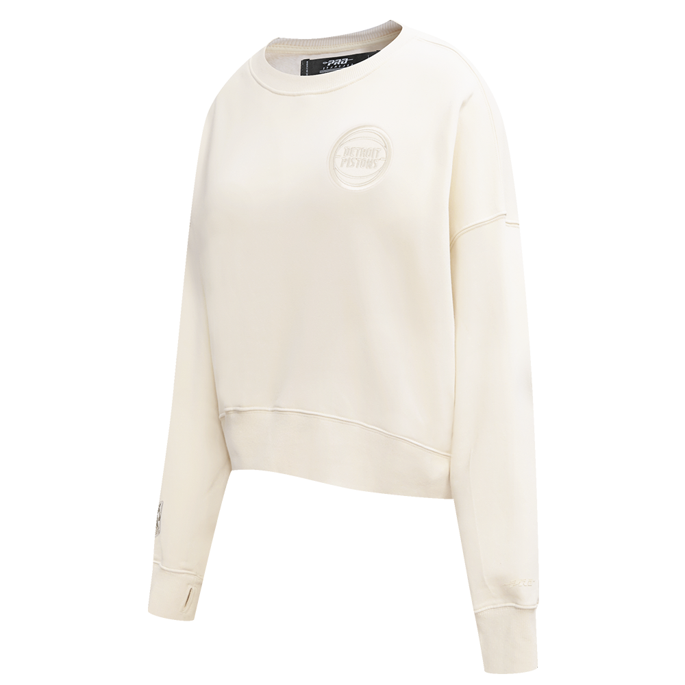 NBA DETROIT PISTONS NEUTRAL WOMEN'S CREWNECK (EGGSHELL)
