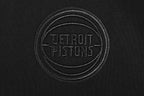 NBA DETROIT PISTONS NEUTRAL WOMEN'S CROPPED PULLOVER HOODIE (BLACK)