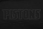 NBA DETROIT PISTONS NEUTRAL WOMEN'S CROPPED PULLOVER HOODIE (BLACK)