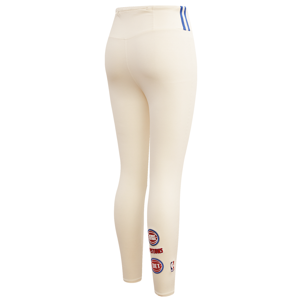 NBA DETROIT PISTONS RETRO CLASSIC WOMEN'S JERSEY LEGGING (EGGSHELL)