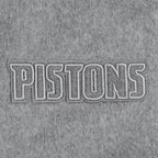 NBA DETROIT PISTONS REVERSE FRENCH TERRY WOMEN'S WOOL VARSITY JACKET (BLACK/GRAY/EGGSHELL)
