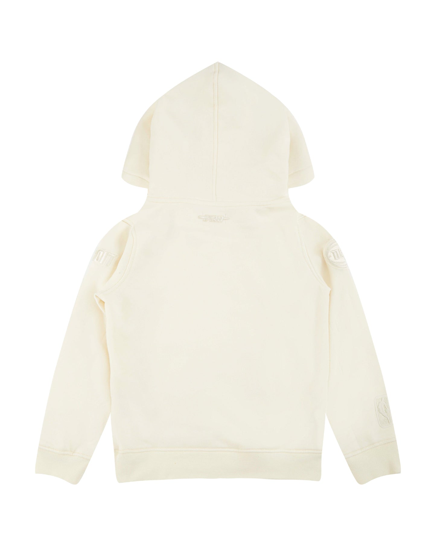 NBA DETROIT PISTONS NEUTRAL LITTLE BOYS FLEECE PULLOVER HOODIE (EGGSHELL)