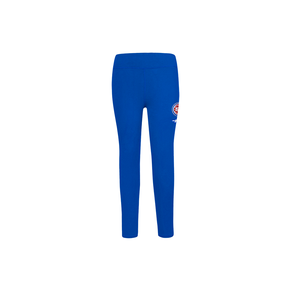 NBA DETROIT PISTONS RETRO CLASSIC LITTLE GIRL'S LEGGING (ROYAL BLUE)