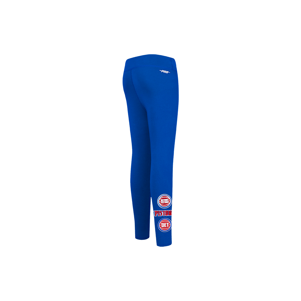 NBA DETROIT PISTONS RETRO CLASSIC LITTLE GIRL'S LEGGING (ROYAL BLUE)