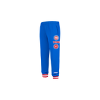NBA DETROIT PISTONS RETRO CLASSIC TODDLER BOY'S RIB SWEATPANT (ROYAL BLUE/RED)