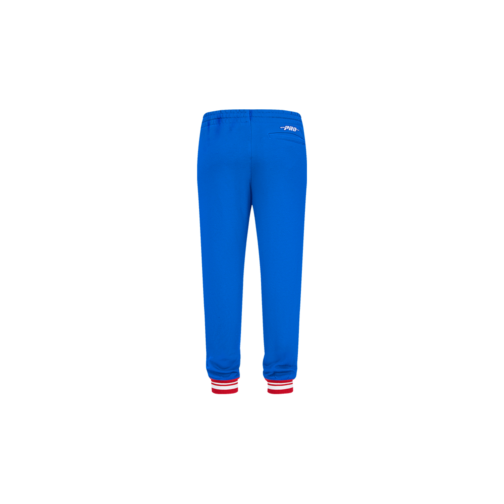 NBA DETROIT PISTONS RETRO CLASSIC TODDLER BOY'S RIB SWEATPANT (ROYAL BLUE/RED)