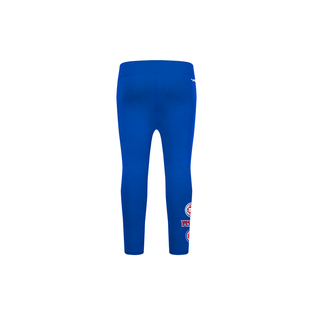 NBA DETROIT PISTONS RETRO CLASSIC TODDLER GIRL'S LEGGING (ROYAL BLUE)