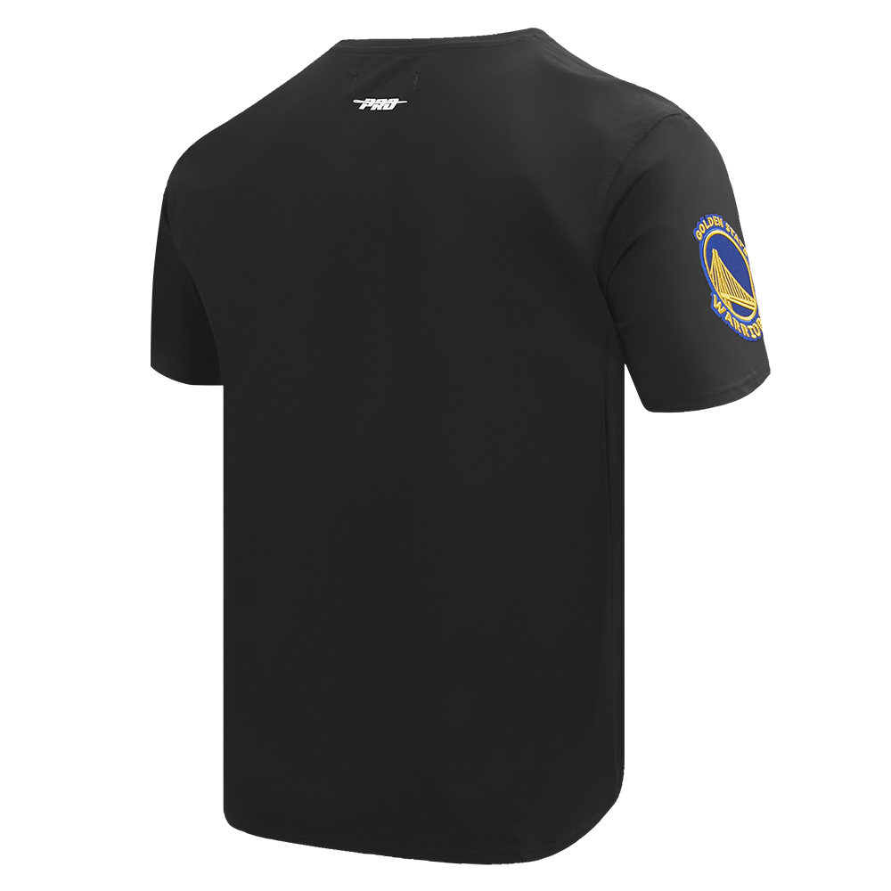 NBA GOLDEN STATE WARRIORS SCRIPT TAIL MEN'S   TEE (BLACK)