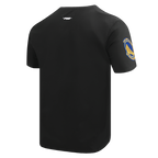 NBA GOLDEN STATE WARRIORS SCRIPT TAIL MEN'S   TEE (BLACK)