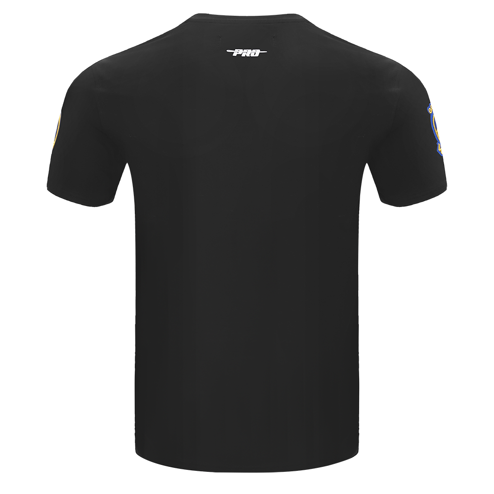 NBA GOLDEN STATE WARRIORS SCRIPT TAIL MEN'S   TEE (BLACK)