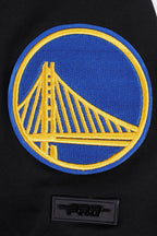 NBA GOLDEN STATE WARRIORS SCRIPT TAIL MEN'S   TEE (BLACK)