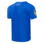 NBA GOLDEN STATE WARRIORS SCRIPT TAIL MEN'S   TEE (ROYAL BLUE)