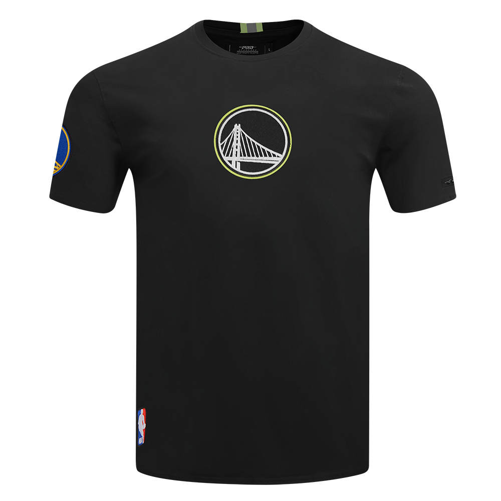 NBA GOLDEN STATE WARRIORS UNDER THE LIGHTS T-SHIRT EN JERSEY SIMPLE POUR HOMME (NOIR)