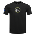 NBA GOLDEN STATE WARRIORS UNDER THE LIGHTS T-SHIRT EN JERSEY SIMPLE POUR HOMME (NOIR)