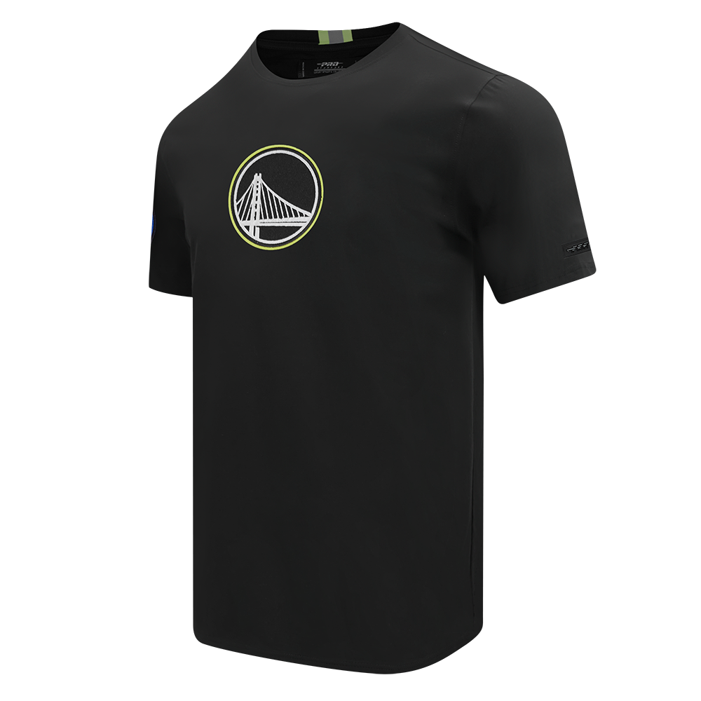 NBA GOLDEN STATE WARRIORS UNDER THE LIGHTS MEN'S SINGLE JERSEY TEE (BLACK)