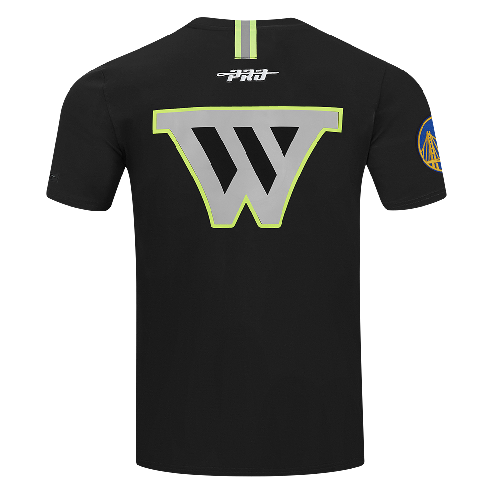 NBA GOLDEN STATE WARRIORS UNDER THE LIGHTS T-SHIRT EN JERSEY SIMPLE POUR HOMME (NOIR)