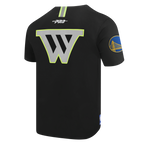 NBA GOLDEN STATE WARRIORS UNDER THE LIGHTS T-SHIRT EN JERSEY SIMPLE POUR HOMME (NOIR)