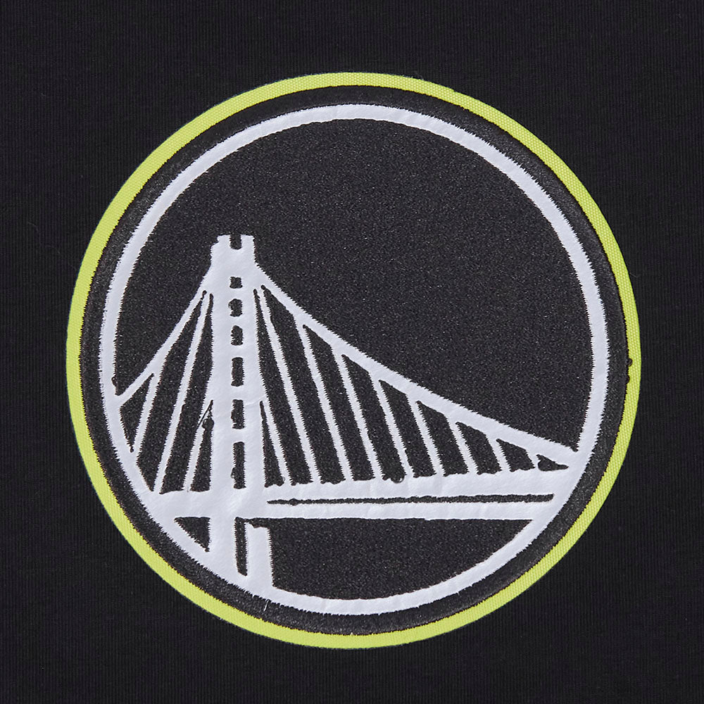 NBA GOLDEN STATE WARRIORS UNDER THE LIGHTS T-SHIRT EN JERSEY SIMPLE POUR HOMME (NOIR)