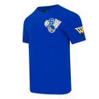 NBA GOLDEN STATE WARRIORS CITY RANSOM T-SHIRT EN JERSEY SIMPLE POUR HOMME (BLEU ROYAL)