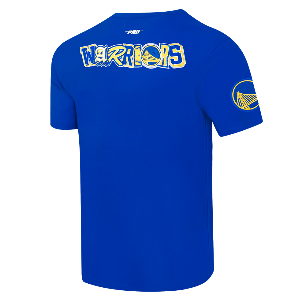 NBA GOLDEN STATE WARRIORS CITY RANSOM T-SHIRT EN JERSEY SIMPLE POUR HOMME (BLEU ROYAL)