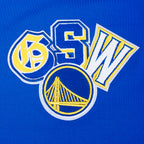 NBA GOLDEN STATE WARRIORS CITY RANSOM T-SHIRT EN JERSEY SIMPLE POUR HOMME (BLEU ROYAL)