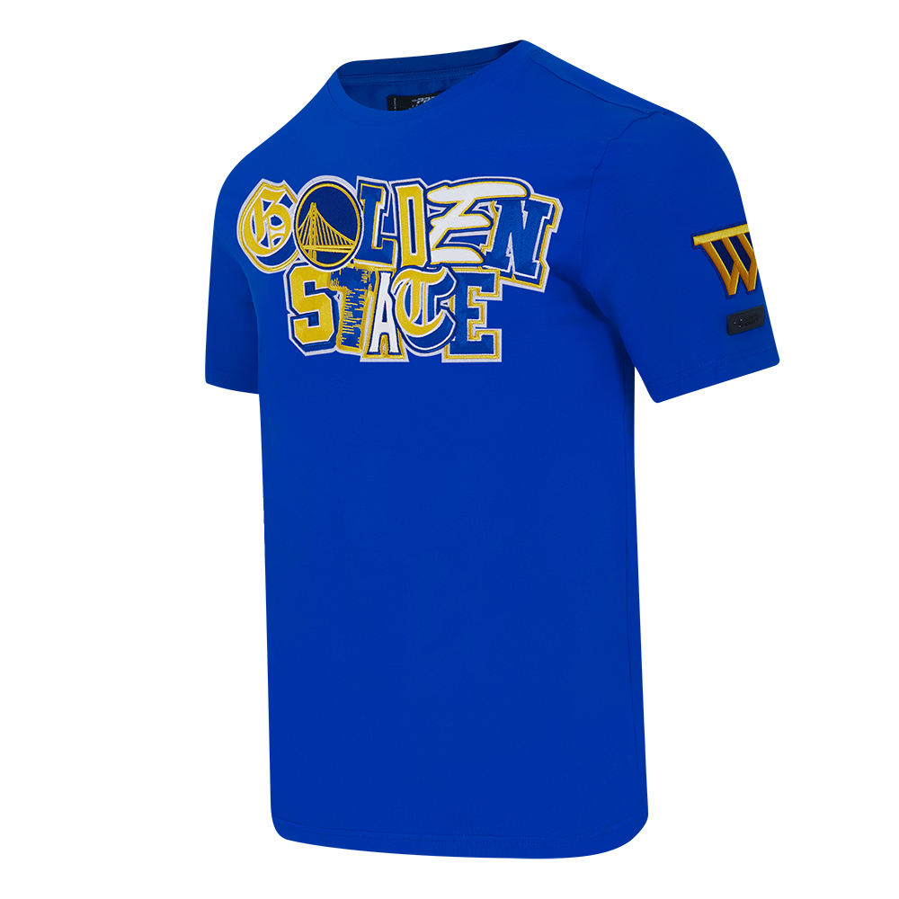 NBA GOLDEN STATE WARRIORS CITY RANSOM MEN'S SINGLE JERSEY TEE (ROYAL BLUE)