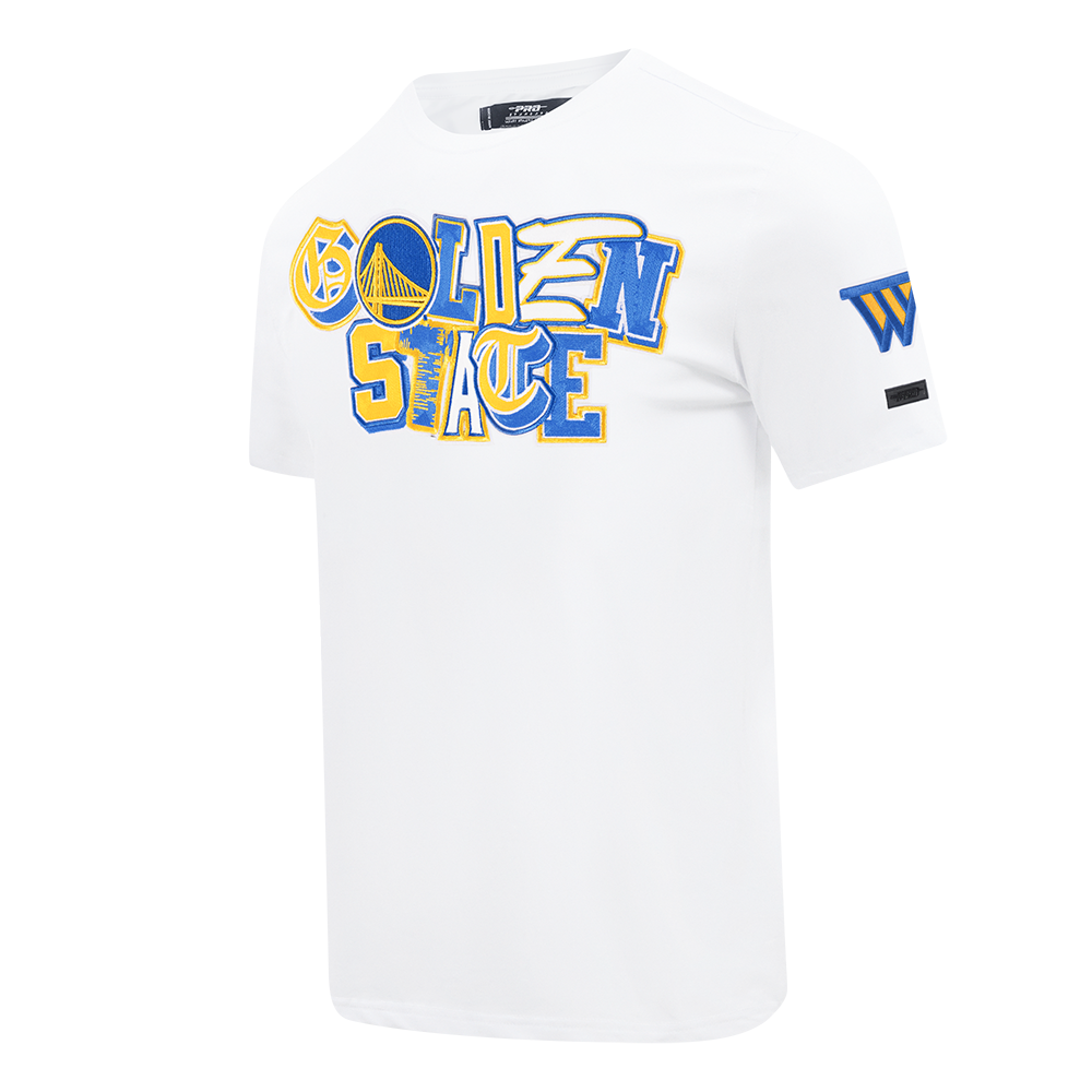 NBA GOLDEN STATE WARRIORS CITY RANSOM MEN'S SINGLE JERSEY TEE (WHITE)