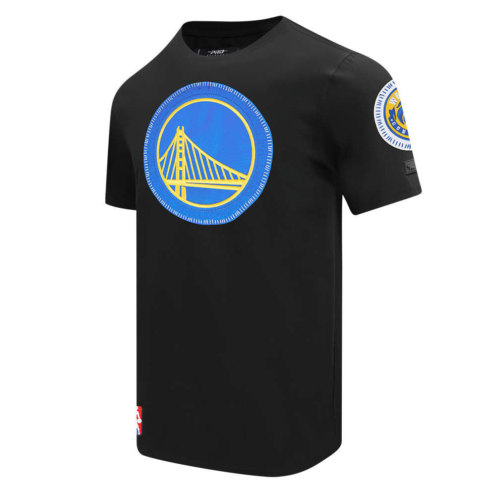 NBA GOLDEN STATE WARRIORS DIY PICK STITCH MEN'S SINGLE JERSEY TEE (BLACK)
