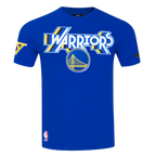 NBA GOLDEN STATE WARRIORS RETRO ELEVATION MEN'S SINGLE JERSEY TEE (ROYAL BLUE)