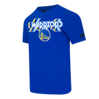 NBA GOLDEN STATE WARRIORS RETRO ELEVATION MEN'S SINGLE JERSEY TEE (ROYAL BLUE)