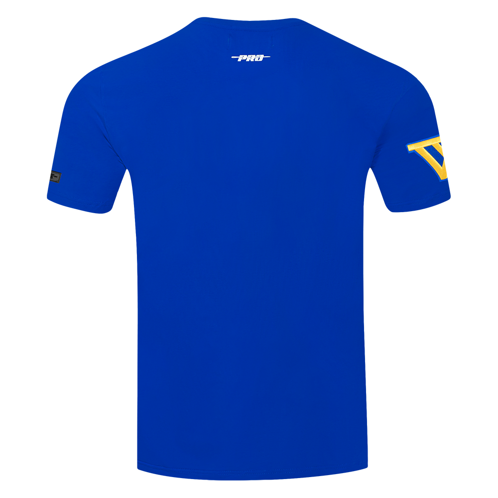 NBA GOLDEN STATE WARRIORS RETRO ELEVATION MEN'S SINGLE JERSEY TEE (ROYAL BLUE)