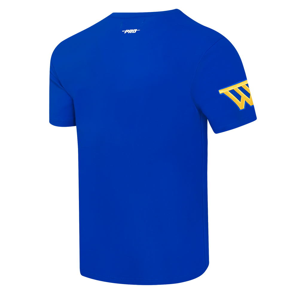 NBA GOLDEN STATE WARRIORS RETRO ELEVATION MEN'S SINGLE JERSEY TEE (ROYAL BLUE)