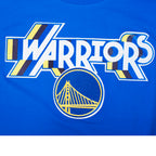 NBA GOLDEN STATE WARRIORS RETRO ELEVATION MEN'S SINGLE JERSEY TEE (ROYAL BLUE)