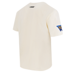 NBA GOLDEN STATE WARRIORS CHROME MEN'S CJ DROP SHOULDER TEE (EGGSHELL)
