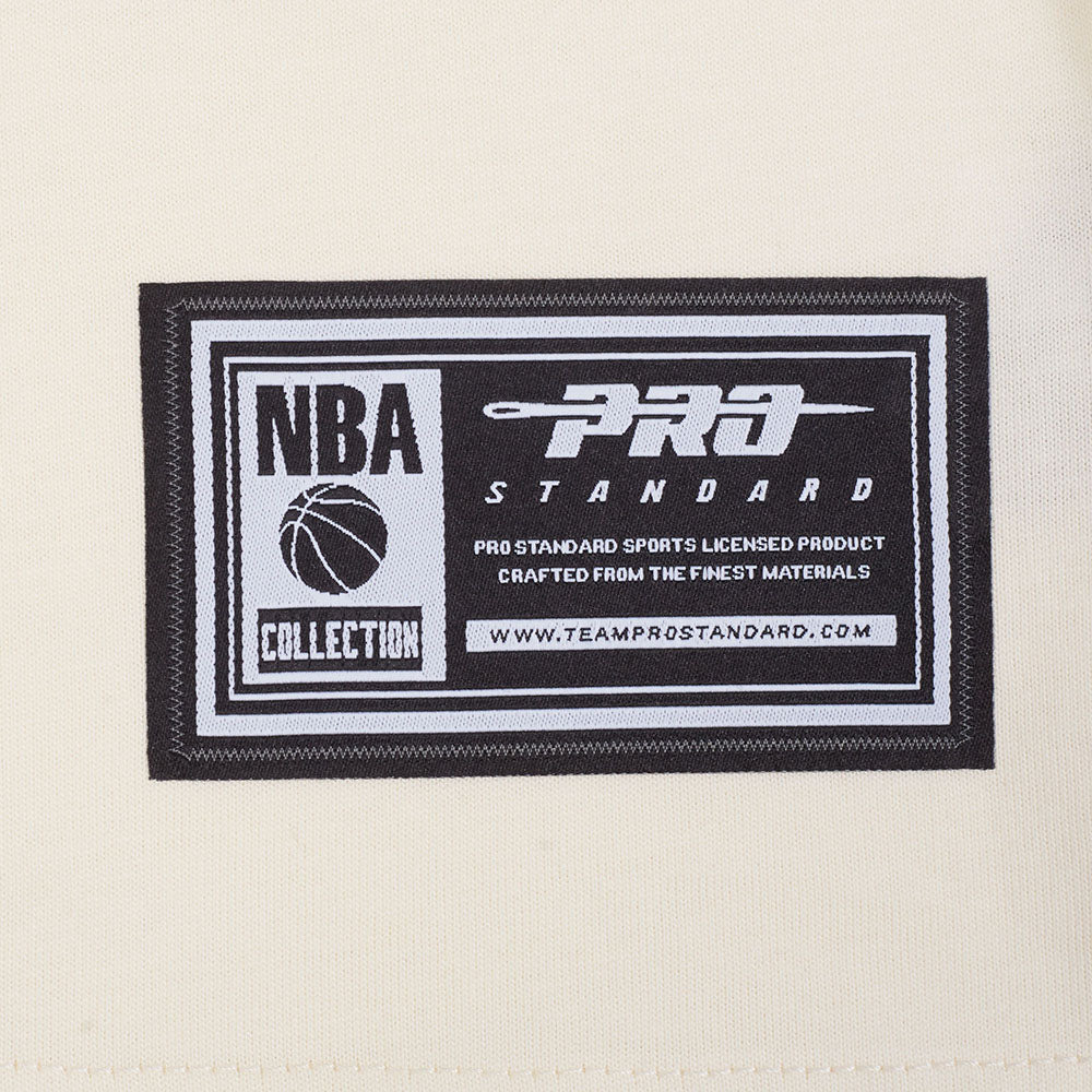 NBA GOLDEN STATE WARRIORS CHROME MEN'S CJ DROP SHOULDER TEE (EGGSHELL)