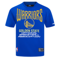 NBA GOLDEN STATE WARRIORS CITY TOUR 2.0 MEN'S COTTON JERSEY DROP SHOULDER TEE (ROYAL BLUE)