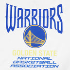 NBA GOLDEN STATE WARRIORS CITY TOUR 2.0 T-SHIRT EN JERSEY DE COTON À ÉPAULES TOMBANTES POUR HOMME (BLANC)