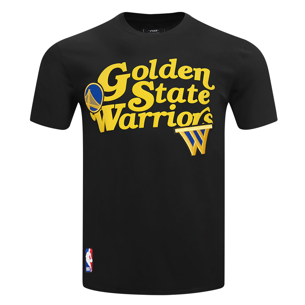 NBA GOLDEN STATE WARRIORS SOUVENIR T-SHIRT EN JERSEY SIMPLE POUR HOMME (NOIR)