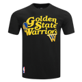 NBA GOLDEN STATE WARRIORS SOUVENIR T-SHIRT EN JERSEY SIMPLE POUR HOMME (NOIR)