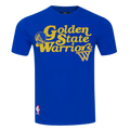 NBA GOLDEN STATE WARRIORS SOUVENIR MEN'S SINGLE JERSEY TEE (ROYAL BLUE)