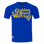 NBA GOLDEN STATE WARRIORS SOUVENIR MEN'S SINGLE JERSEY TEE (ROYAL BLUE)