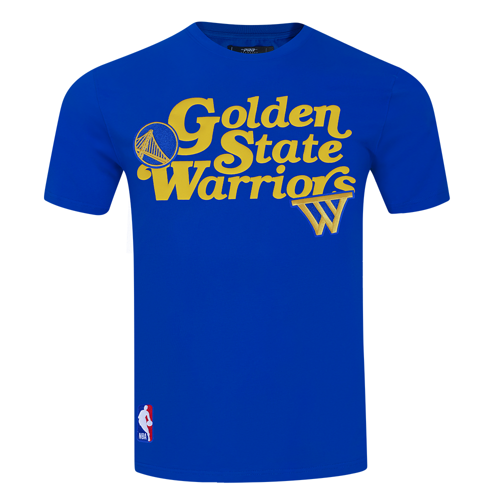 NBA GOLDEN STATE WARRIORS SOUVENIR MEN'S SINGLE JERSEY TEE (ROYAL BLUE)