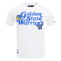NBA GOLDEN STATE WARRIORS SOUVENIR MEN'S SINGLE JERSEY TEE (WHITE)