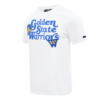NBA GOLDEN STATE WARRIORS SOUVENIR MEN'S SINGLE JERSEY TEE (WHITE)