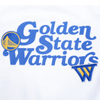 NBA GOLDEN STATE WARRIORS SOUVENIR MEN'S SINGLE JERSEY TEE (WHITE)